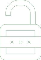 Line Green Gradient Design vector