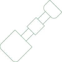 Line Green Gradient Design vector
