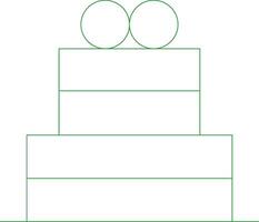 Line Green Gradient Design vector