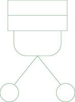 Line Green Gradient Design vector