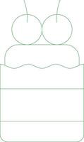 Line Green Gradient Design vector