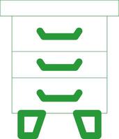 Line Green Gradient Design vector