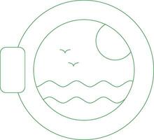 Line Green Gradient Design vector