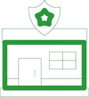 Line Green Gradient Design vector