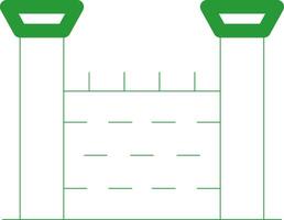Line Green Gradient Design vector