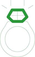 Line Green Gradient Design vector