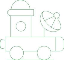 Line Green Gradient Design vector