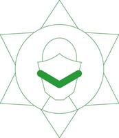 Line Green Gradient Design vector