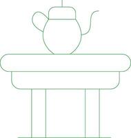 Line Green Gradient Design vector