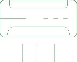 Line Green Gradient Design vector