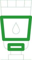 Line Green Gradient Design vector