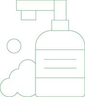 Line Green Gradient Design vector