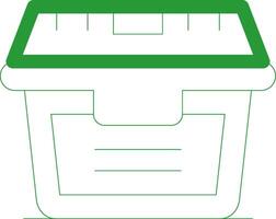 Line Green Gradient Design vector