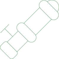 Line Green Gradient Design vector