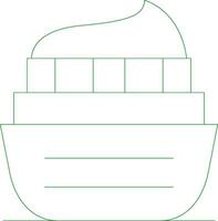 Line Green Gradient Design vector