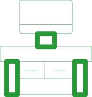 Line Green Gradient Design vector