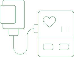 Line Green Gradient Design vector