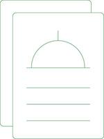 Line Green Gradient Design vector