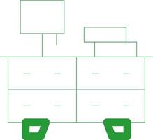 Line Green Gradient Design vector