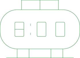 Line Green Gradient Design vector