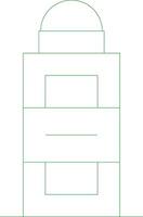 Line Green Gradient Design vector