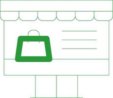 Line Green Gradient Design vector