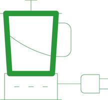 Line Green Gradient Design vector