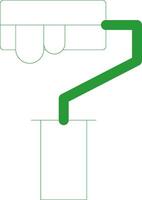 Line Green Gradient Design vector
