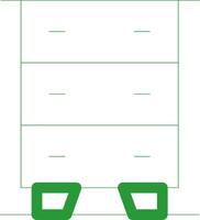 Line Green Gradient Design vector