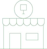 Line Green Gradient Design vector