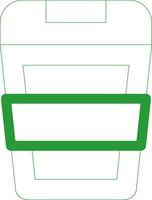 Line Green Gradient Design vector