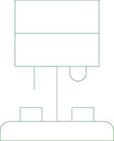 Line Green Gradient Design vector