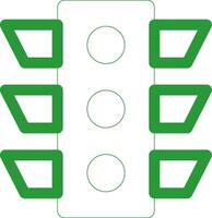 Line Green Gradient Design vector