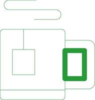 Line Green Gradient Design vector