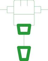 Line Green Gradient Design vector