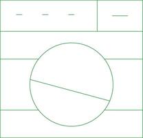 Line Green Gradient Design vector