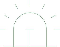 Line Green Gradient Design vector