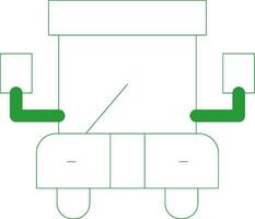 Line Green Gradient Design vector