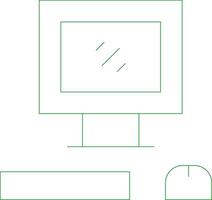 Line Green Gradient Design vector
