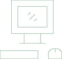 Line Green Gradient Design vector