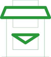 Line Green Gradient Design vector