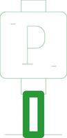 Line Green Gradient Design vector