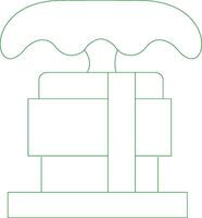 Line Green Gradient Design vector