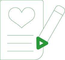 Line Green Gradient Design vector