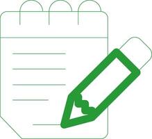 Line Green Gradient Design vector