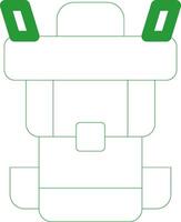 Line Green Gradient Design vector