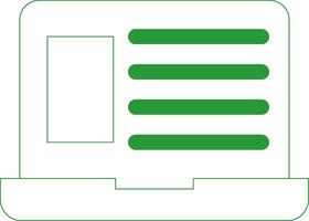 Line Green Gradient Design vector