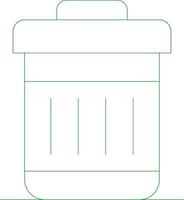 Line Green Gradient Design vector