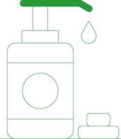 Line Green Gradient Design vector
