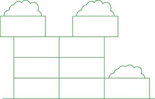 Line Green Gradient Design vector